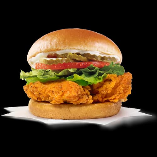 Spicy Chicken Tender Burger from Wendy's Australia