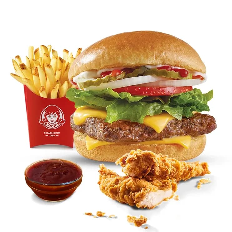 Biggie Box Tender Daves Dip — menú Wendy's Chile