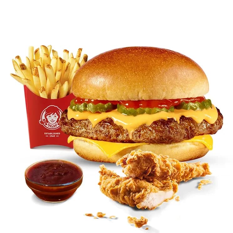 Biggie Box Tenders Cheddar Melt — menú Wendy's Chile