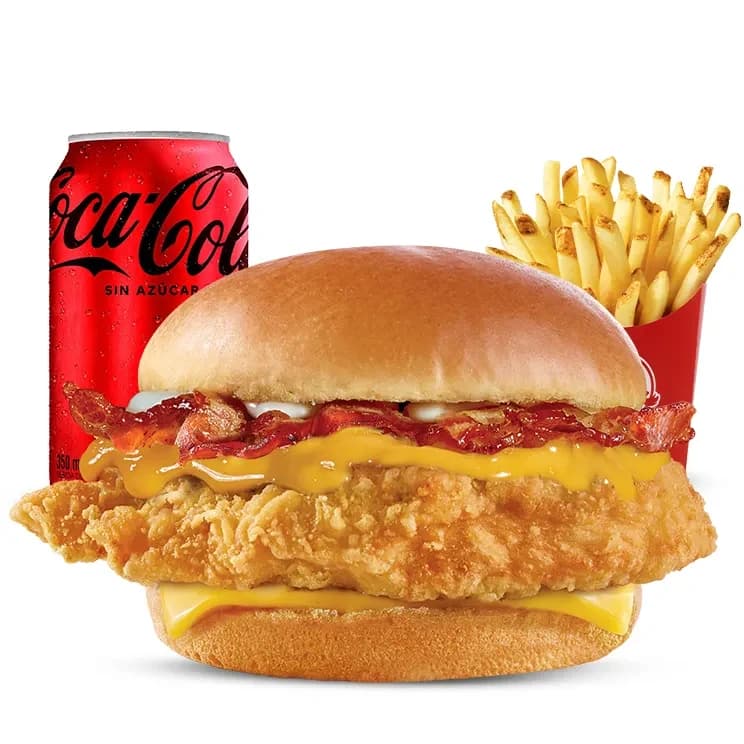 Chicken Bacon Cheddar Combo — menú Wendy's Chile
