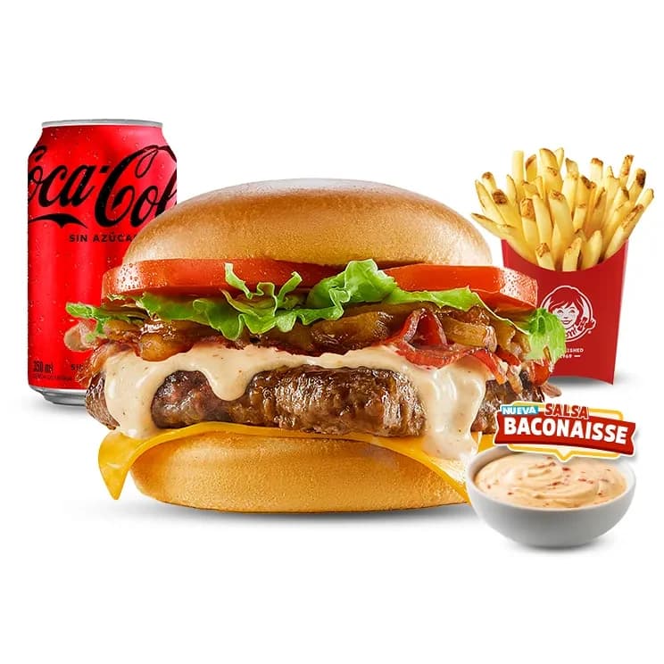 Combo Baconaisse Simple — menú Wendy's Chile