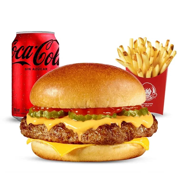 Combo Cheddar Melt — menú Wendy's Chile
