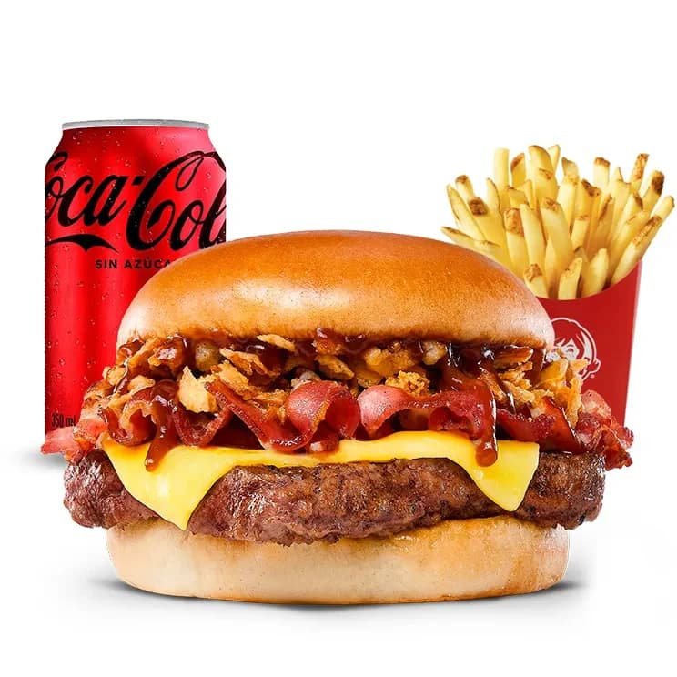 Combo Crispy BBQ Bacon — menú Wendy's Chile