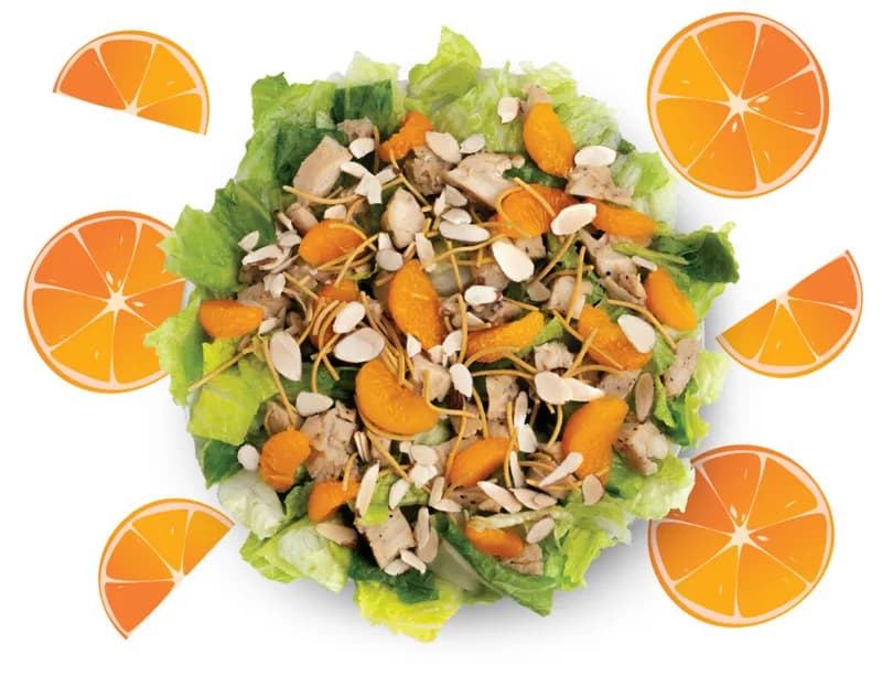 Mandarin Chicken Salad with mandarin oranges and almonds from Wendy’s Guam