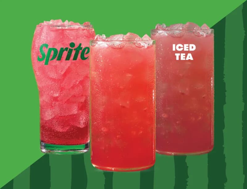 Watermelon Spritz, watermelon lemonade and watermelon iced tea from Wendy’s Guam