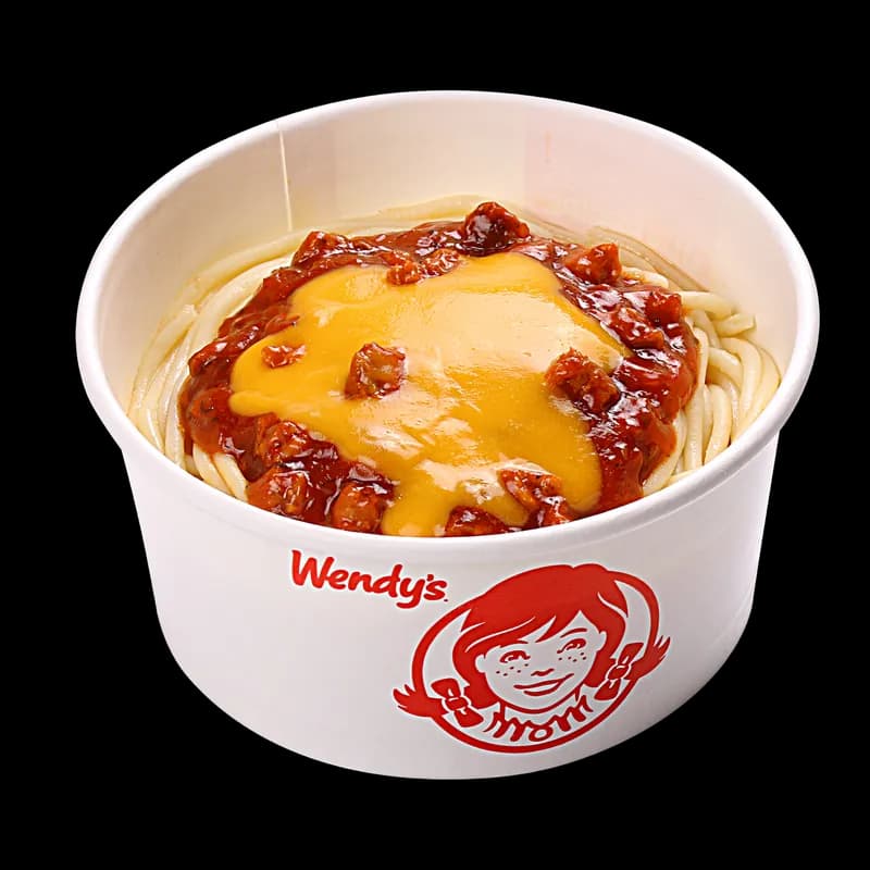 Beef Spaghetti Bolognese with cheese in a Wendy’s bowl, from Wendy’s Indonesia