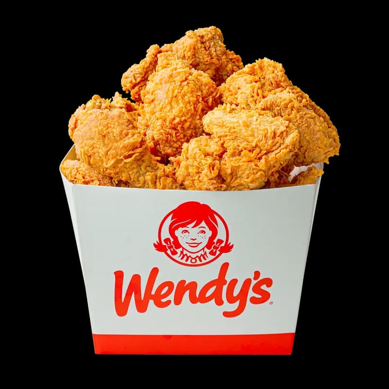 Party Pack of fried chicken in a Wendy’s box, from Wendy’s Indonesia