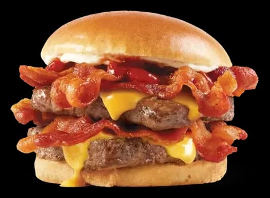 Baconator con doble carne, queso y tocino de Wendy’s México