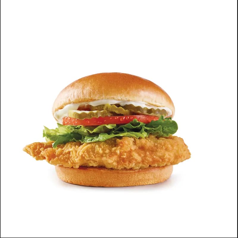 Sándwich de pollo empanizado o spicy de Wendy’s Panamá