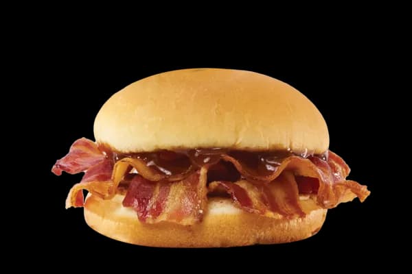 Bacon butty, HP Brown Sauce from Wendy's UK