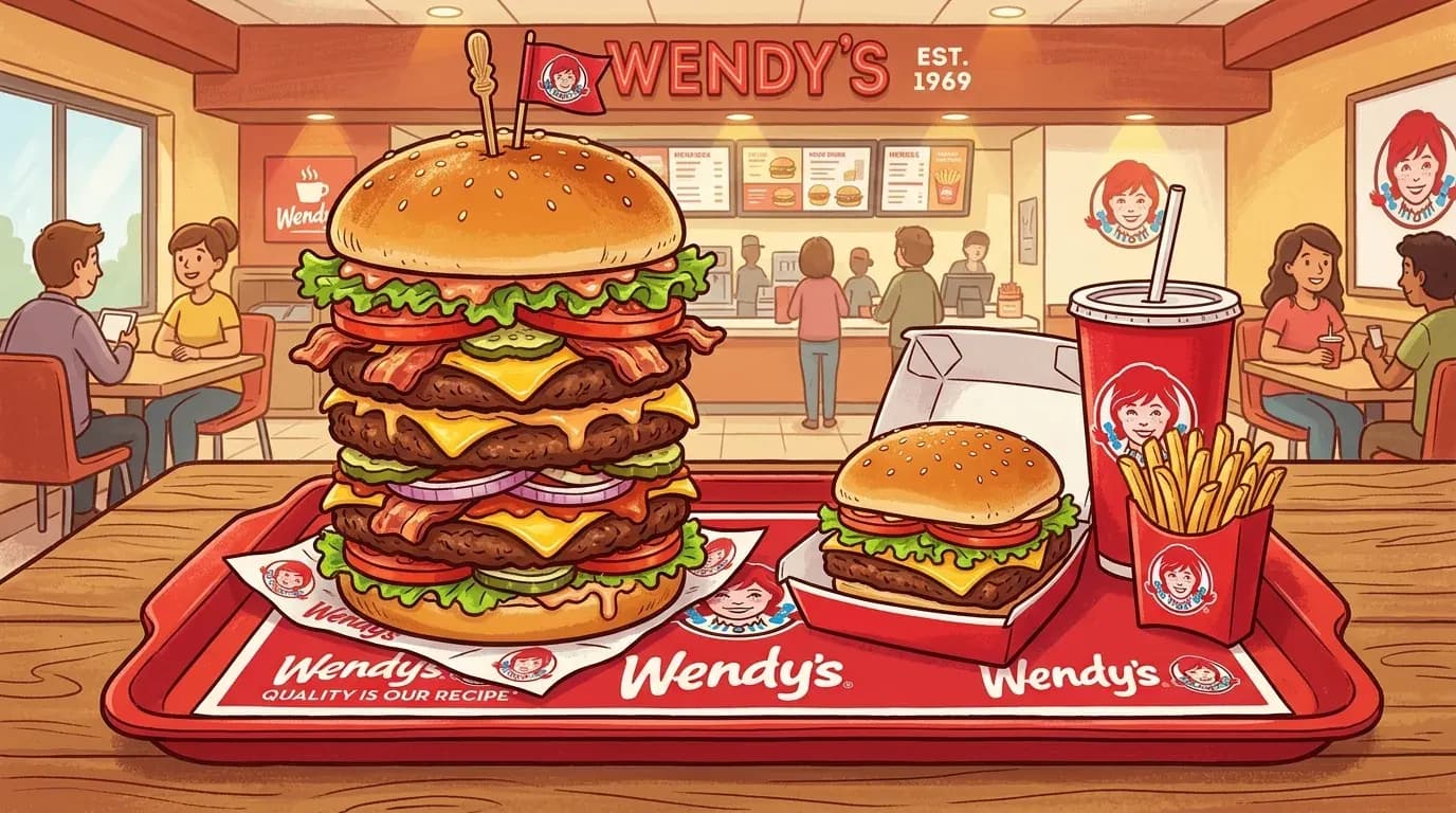 giant burger size comparison wendys