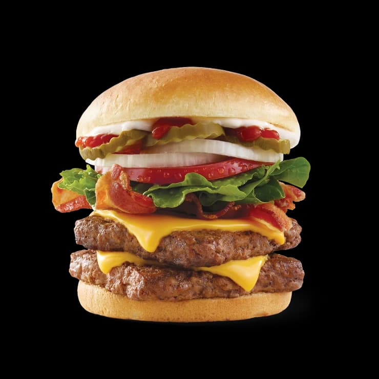 Bacon Deluxe ½ lb.* Double - Wendy's Menu and Prices for Canada