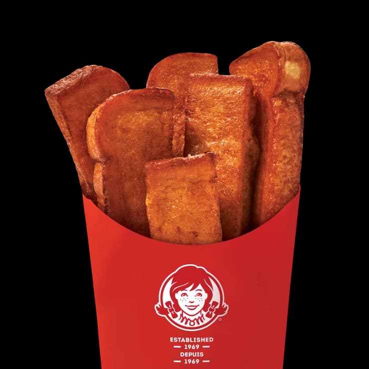 Homestyle French Toast Sticks, 6 PC - Wendy's Menu and Prices for Canada