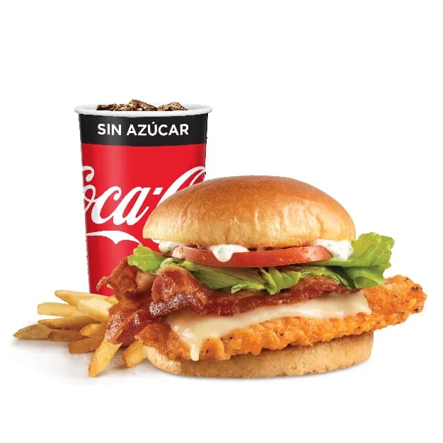 Combo Asiago Ranch con pollo, tocino y papas de Wendy’s República Dominicana