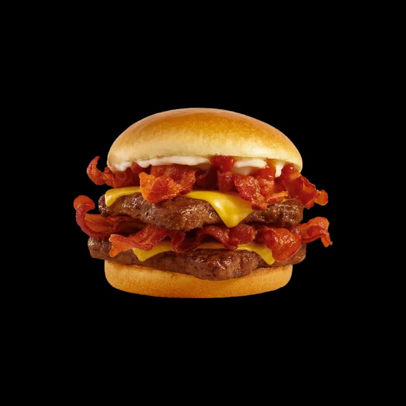 Baconator con doble carne, queso y tocino de Wendy’s Guatemala