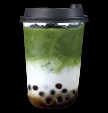 本格タピオカ飲む茶葉 抹茶ラテ from Wendy's Japan