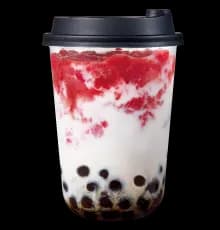 本格タピオカ贅沢ストロベリーラテ from Wendy's Japan