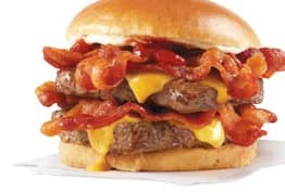 Baconator con doble carne y tocino, del menú de Wendy’s Puerto Rico