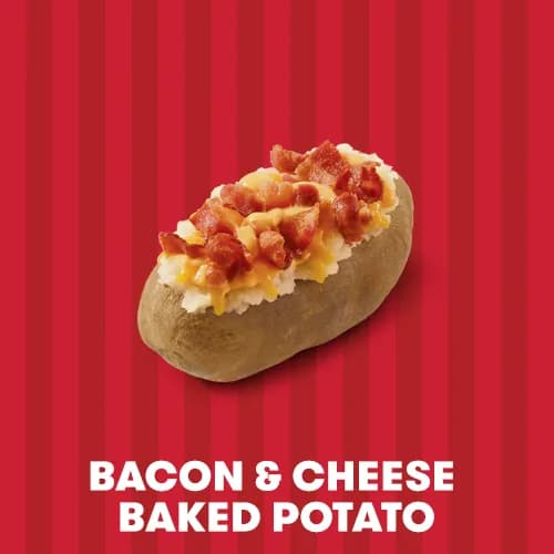 Bacon and cheese baked potato from Wendy’s Trinidad