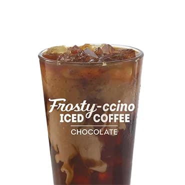 Chocolate Frosty-ccino iced coffee from Wendy’s Trinidad