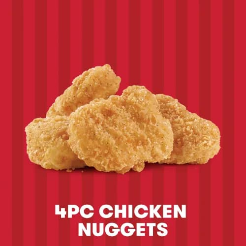 Kids meal with 4 piece chicken nuggets from Wendy’s Trinidad
