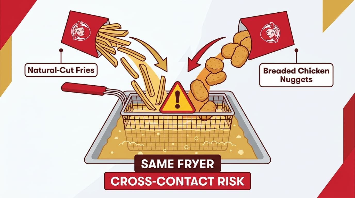 Wendy’s fries shared fryer