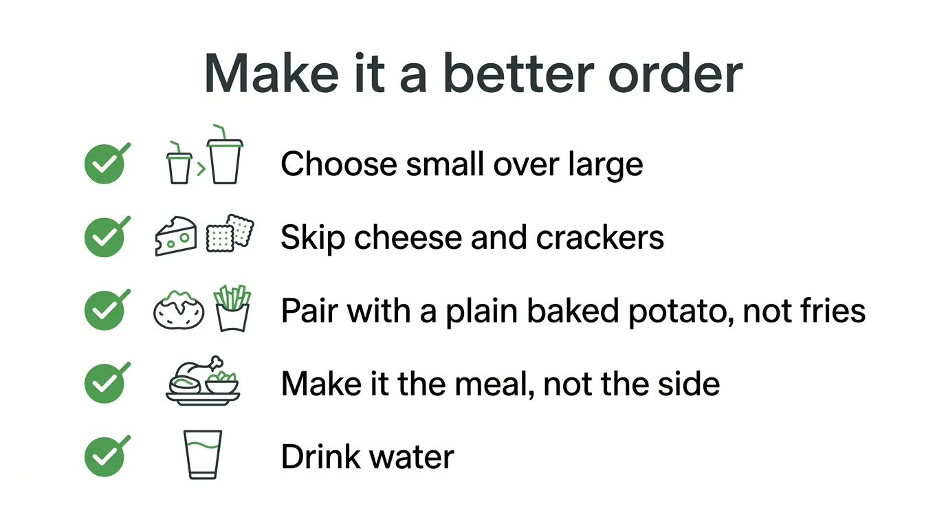 How to order Wendy's chili healthier with five practical menu adjustments